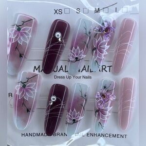 Floral Nail Art Set with Pearls and Crystals ( 5 for $20 U PICK! )💅🏼